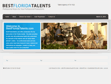 Tablet Screenshot of bestfloridatalents.com